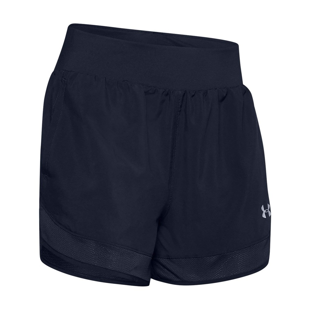 NWT New Under Armour Womens Locker Woven Training Short - Large - Navy